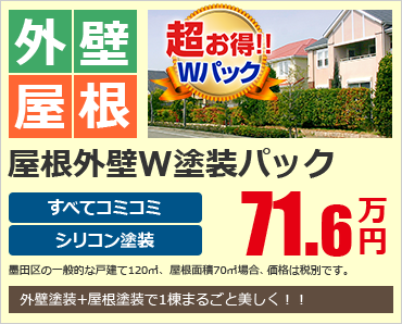 屋根外壁W塗装パック00.0万円